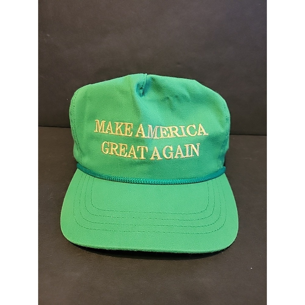 2017 St. Patricks Day Donald Trump MAGA Hat Green Cali Fame Made In USA Snapback